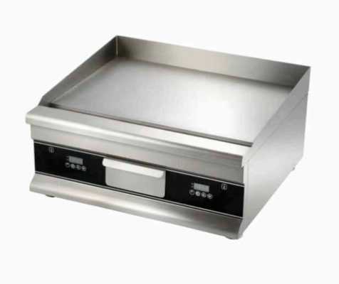 220-240v 50hz সিলভার গ্রিডল রেস্টুরেন্ট রান্নার সরঞ্জাম তাপমাত্রা নিয়ন্ত্রণের জন্য