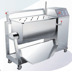 70RPM বৈদ্যুতিক মাংস প্রক্রিয়াকরণ মিশুক 120L হপার ভলিউম ফিলিং মিশুক সঙ্গে