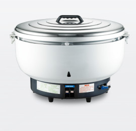 220V 25L ব্ল্যাক ইলেকট্রিক রাইস কুকার 0-100.C তাপ নিয়ন্ত্রণ সহ