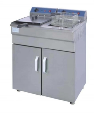 ইলেকট্রিক স্টেইনলেস স্টীল ফ্রাইয়ার 220-240V 0-300°C তাপমাত্রা রেস্টুরেন্ট রান্না জন্য