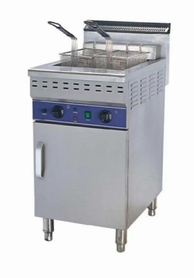 ইলেকট্রিক স্টেইনলেস স্টীল ফ্রাইয়ার 220-240V 0-300°C তাপমাত্রা রেস্টুরেন্ট রান্না জন্য