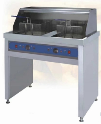 ইলেকট্রিক স্টেইনলেস স্টীল ফ্রাইয়ার 220-240V 0-300°C তাপমাত্রা রেস্টুরেন্ট রান্না জন্য