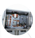 1.1KW ক্ষমতা উদ্ভিজ্জ প্রক্রিয়াকরণ মেশিন 380V ইলেক্ট্রোমোটর শক্তি 175kg নেট ওজন ডিজিটাল ডিসপ্লে উদ্ভিজ্জ স্লিভার