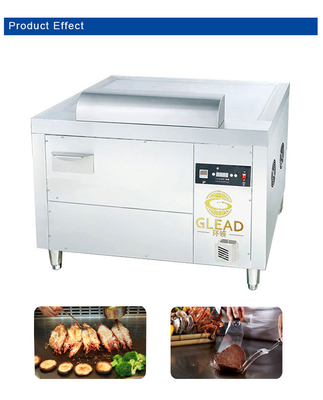 জাপানি গ্যাস আর্ক Teppanyaki SS304 এলপিজি/প্রাকৃতিক গ্যাস সহ বাণিজ্যিক হোটেল সরঞ্জাম 130KG N.W