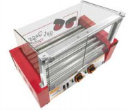 240V / 50HZ হট ডগ গ্রিল মেশিন 5/7/9 রোলস স্বাধীন তাপমাত্রা নিয়ন্ত্রণের সাথে নিখুঁত গরম গ্রিল জন্য