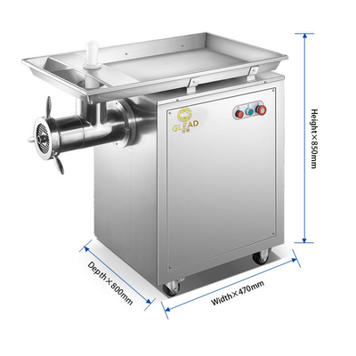 স্টেইনলেস স্টীল মাংস গ্রাইন্ডার 2200W 150KG N.W ক্ষমতার সঙ্গে গ্রাইন্ডিং হোটেল সরঞ্জাম
