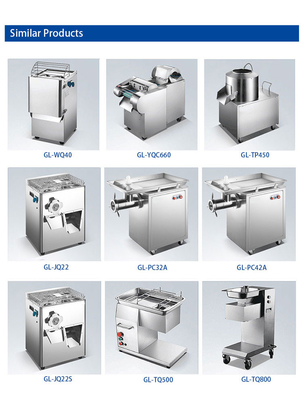 1.5kw বাণিজ্যিক হোটেল আলু slicer মেশিন 80KG N.W 150min/r ঘূর্ণন গতি