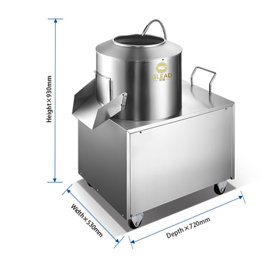 1.5kw বাণিজ্যিক হোটেল আলু slicer মেশিন 80KG N.W 150min/r ঘূর্ণন গতি