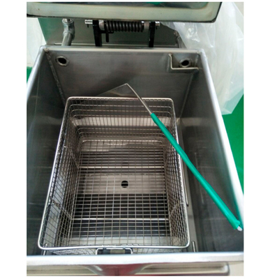বাণিজ্যিক রান্নাঘর চিকেন ফ্রাইয়ার 25L ক্ষমতা 13.5 Kw শক্তি যান্ত্রিক প্যানেল তেল ফিল্টার 135Kg