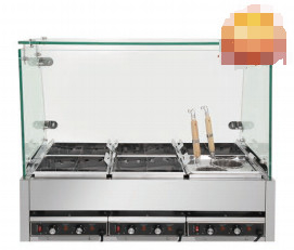 স্টেইনলেস স্টীল ক্যান্টো কুকার 9KW 220V 50-60HZ ফুটন্ত ফাংশন চার / ছয় / আট বাক্স