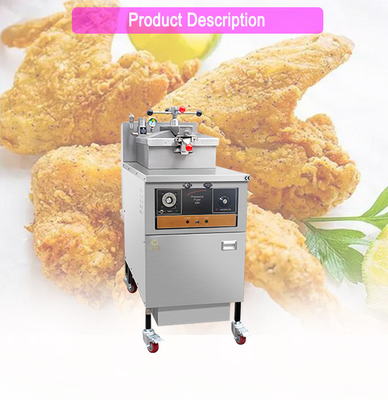 25L ক্ষমতা গ্যাস চাপ ফ্রাইটিং মেশিন 0.65 Kw LGP/NG গ্যাস প্রকার বাণিজ্যিক হোটেল চিকেন রান্না জন্য