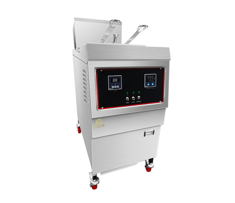25L ক্ষমতা গ্যাস চাপ ফ্রাইটিং মেশিন 0.65 Kw LGP/NG গ্যাস প্রকার বাণিজ্যিক হোটেল চিকেন রান্না জন্য