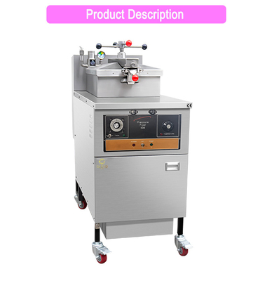 25L ক্ষমতা গ্যাস চাপ ফ্রাইটিং মেশিন 0.65 Kw LGP/NG গ্যাস প্রকার বাণিজ্যিক হোটেল চিকেন রান্না জন্য
