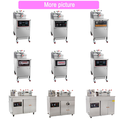 25L ক্ষমতা গ্যাস চাপ ফ্রাইটিং মেশিন 0.65 Kw LGP/NG গ্যাস প্রকার বাণিজ্যিক হোটেল চিকেন রান্না জন্য