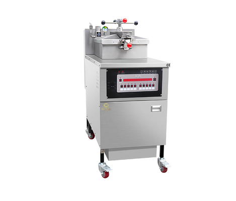 25L গ্যাস চাপ ফ্রাইড চিকেন মেশিন 0.65 Kw LGP/NG তেল ফিল্টার সঙ্গে গ্যাস শক্তি 160 KKg এনডব্লিউ