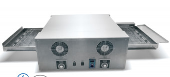 220-240V/50-60HZ তাপ সংরক্ষণের সাথে বাণিজ্যিক বেকিং ওভেন কনভেয়র পিজা ওভেন