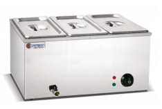 220-240V / 50-60HZ ভোল্টেজ বাণিজ্যিক রান্না সরঞ্জাম 2 ট্যাংক বৈদ্যুতিক Bain Marie সঙ্গে